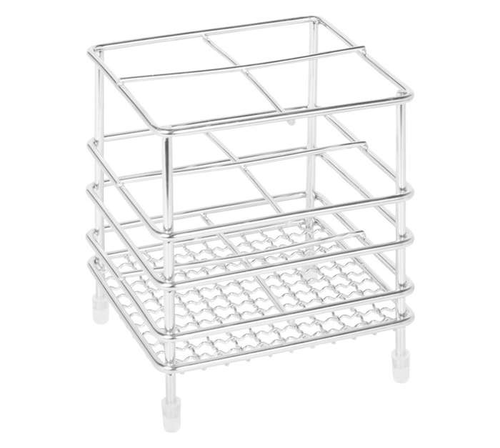 Steelcraft Square Cutlery Holder - Silver (120 x 120 x 127mm)