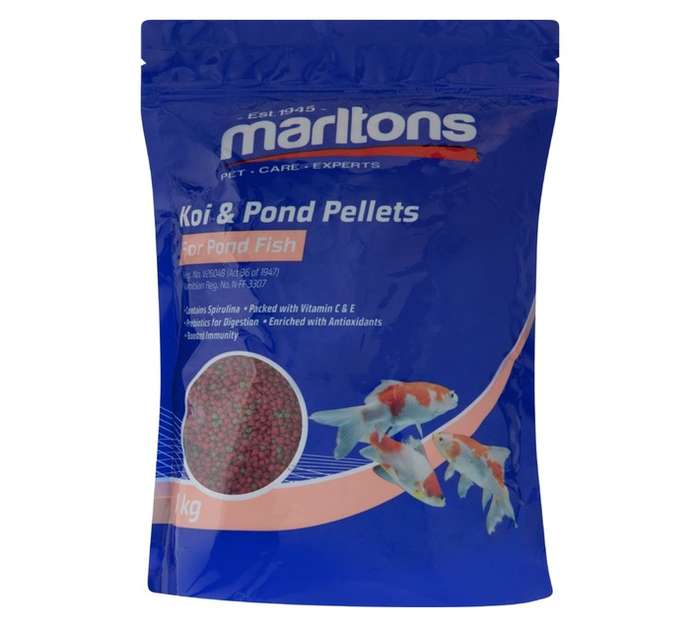 Marltons 2mm Small Pond Pellets (1kg)