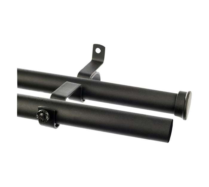 Finishing Touches Double Pole Set - Black (3000 x 28mm)