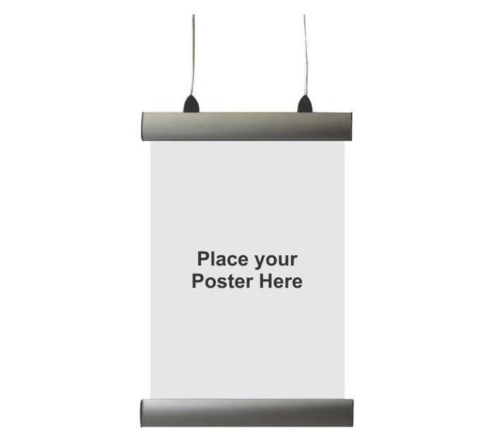 Parrot Products BG9204 A4 Aluminium Battens Poster Hanging Set (220mm)