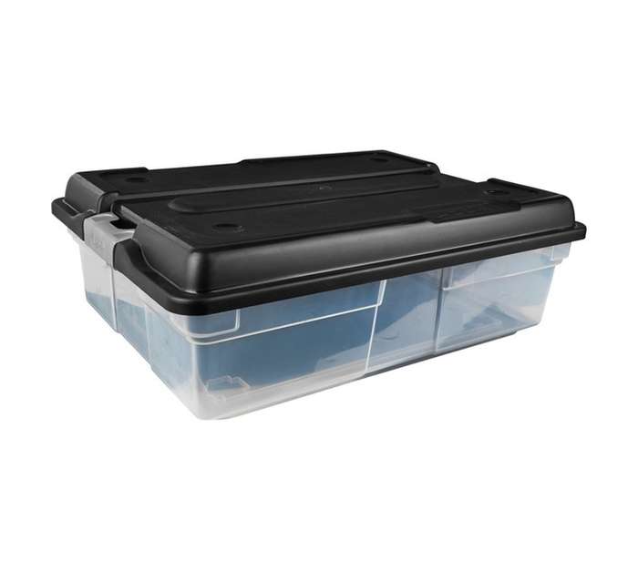 Addis Storage Box - Black/Clear (26L)