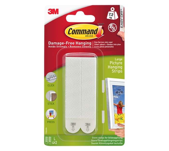 3M Command Large Picture Hanger - White