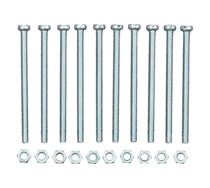 Eureka 4 x 60mm Machine Screw and Nut Cheesehead (10 Pack)