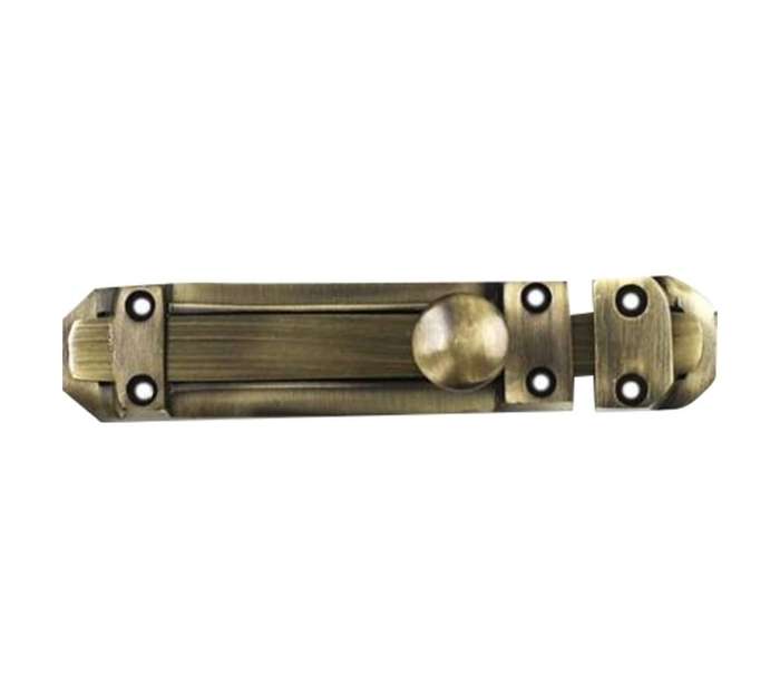 Euro Brass Bolt Flat - Antique Brass (150mm)