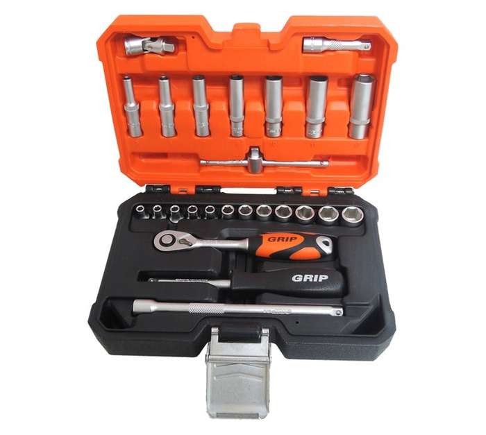 Grip GMS025 25 Piece 1/4 Drive Socket Wrench Set