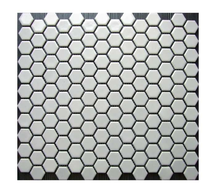 Earthstone Hexagon Tile - White (23 x 300 x 300mm)