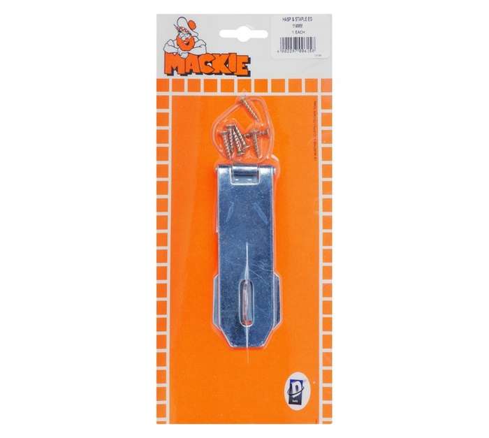 Mackie Hasp and Staple - Electrogalvanised (114mm)