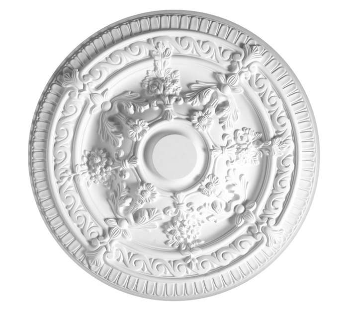 Upper Edge Medium Polyurethane Decorative Ceiling Medallion (660mm)