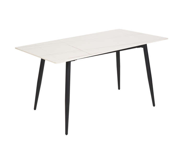KC Furn Slate Dining Table - White/Grey (1800 x 900 x 780mm)