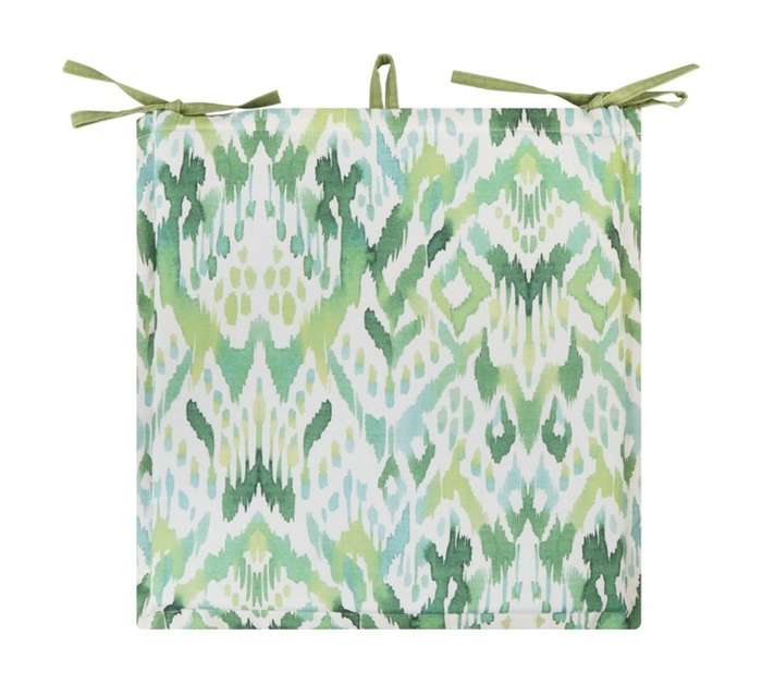 Design House Ikat Seat Pad - Green