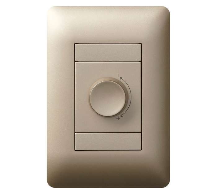 Ysalis Universal 4x2 Rotary Dimmers - Champagne (300w)
