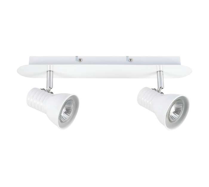 Design House 2 Light Spotlight - White