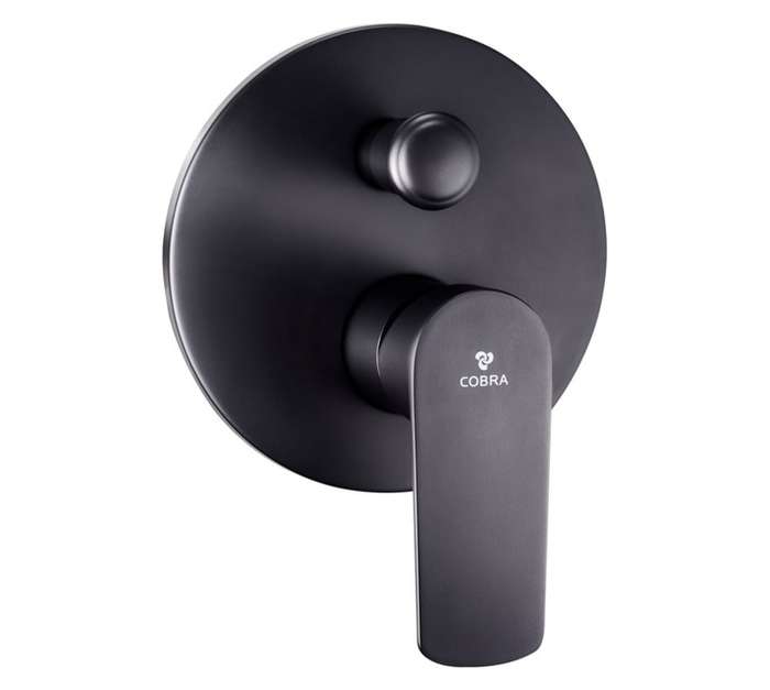 Cobra Seine Ebony Concealed Diverter Mixer - Black (147 x 189.5mm)