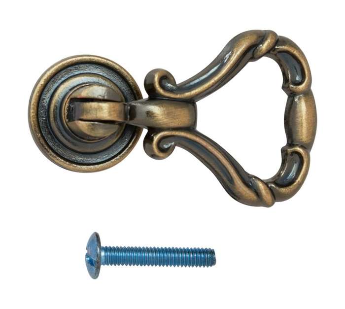 Home and Kitchen Paris Drop Handle - Antique Brass (55mm)