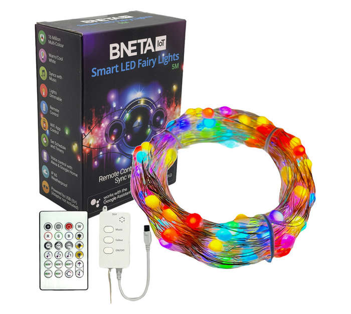 Bneta IoT Smart LED Fairy Lights - Multicoloured (10m)