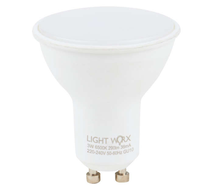 Lightworx LED GU10 3w - Cool White