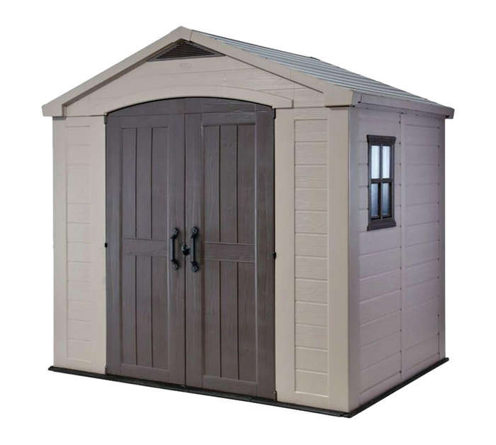 Keter Factor Garden Storage Shed - Beige (2565 x 1820 x 2430mm)