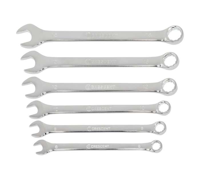 Crescent 6 Piece Metric 12 Point Wrench Set