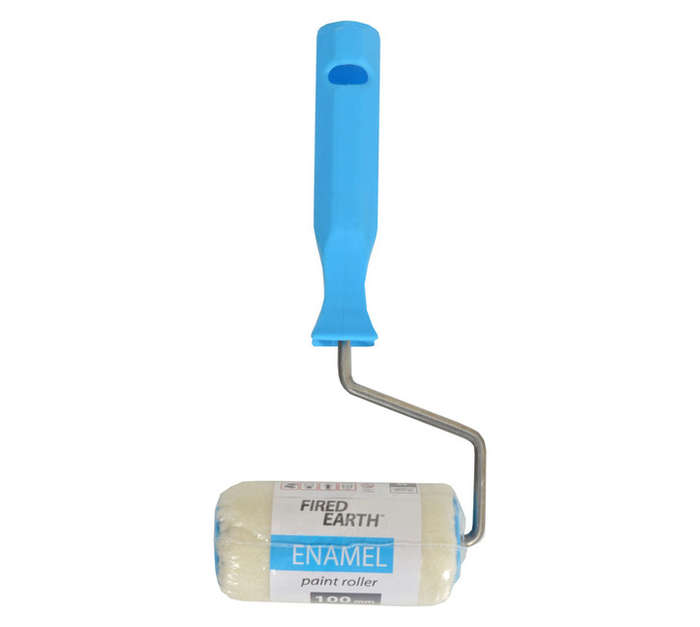 Fired Earth Enamel Paint Roller - Blue (100mm)