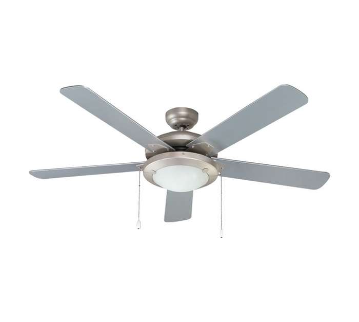 Decor Centre 5 Blade Ceiling Fan - Matt Aluminium (1370mm)