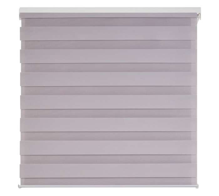 Upper Edge Zebra Blind - Grey (1000 x 1000mm)
