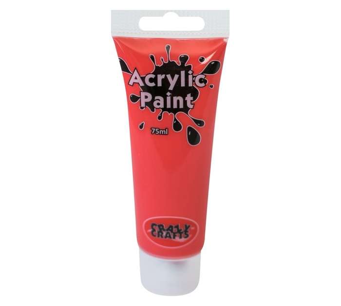 Acrilex Craft Acrylic Paint - Red (75ml)