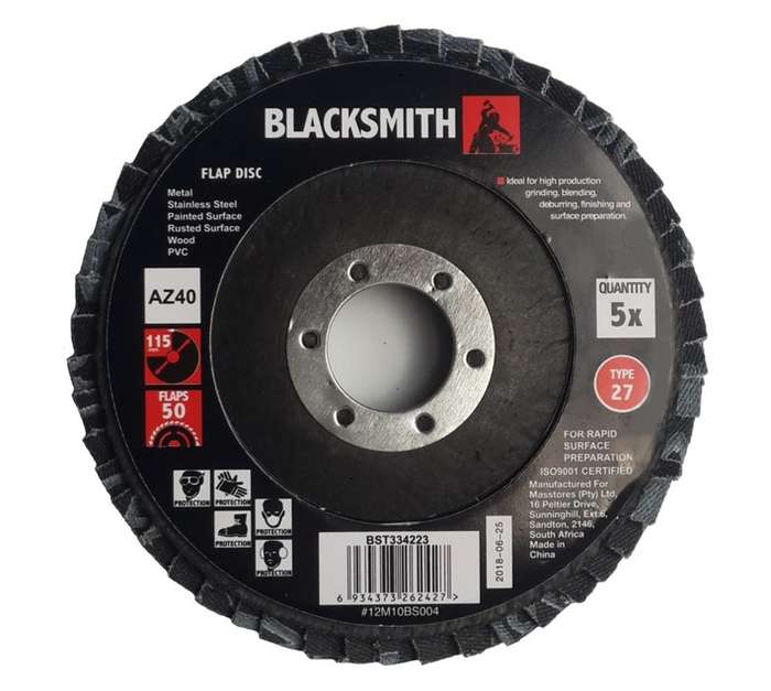 Ruwag 5 x P40 Zirconium Oxide Discs (115mm)