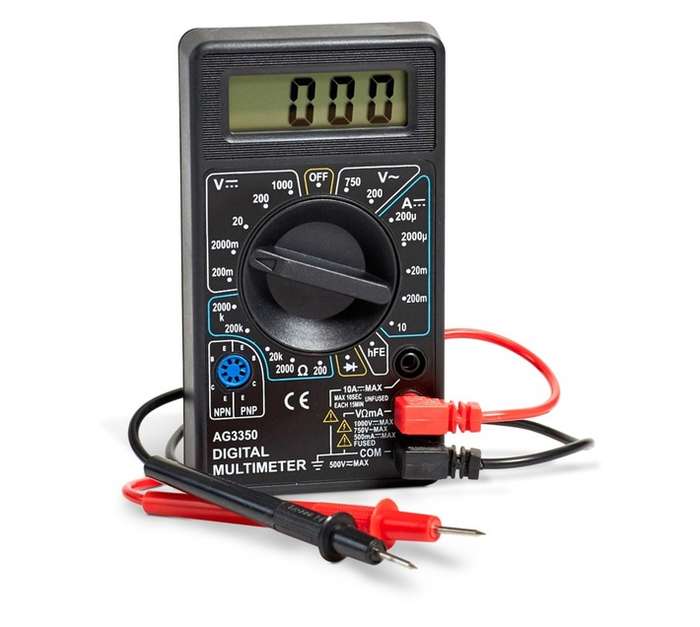 Topline AG3350 Digital AC-DC Multimeter (145 x 35 x 203mm)