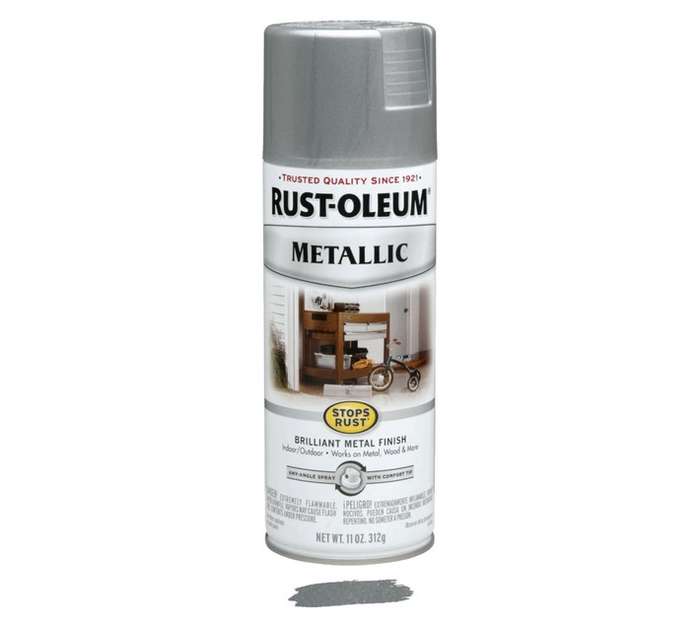 Rust-Oleum Spray Paint Stops Rust Metallic - Silver (312g)