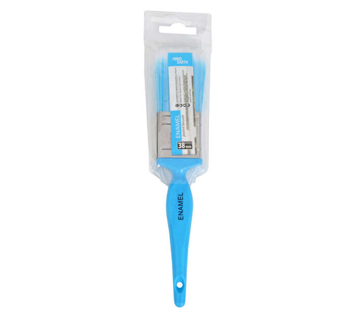 Fired Earth Enamel Paint Brush - Blue (38mm)