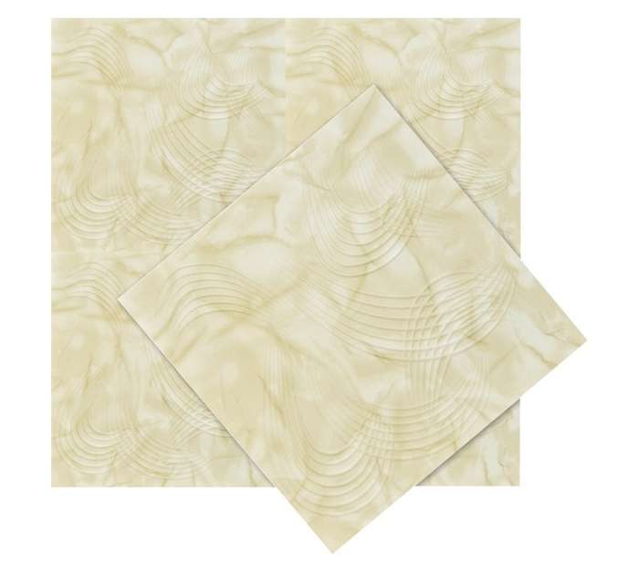 Upper Edge 2028 Polystyrene Ceiling Tile - Beige Agate (500 x 500mm)