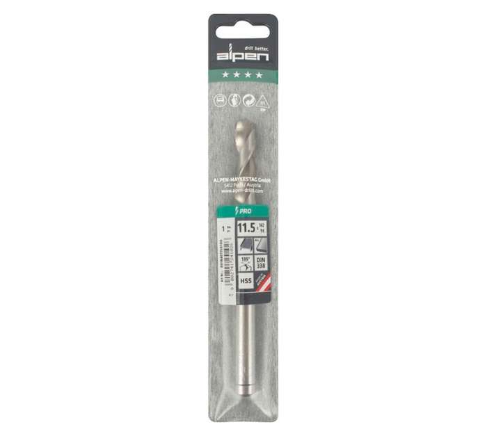 Alpen HSS Pro Split Point Jobber Drill Bit (142 x 11.5mm)