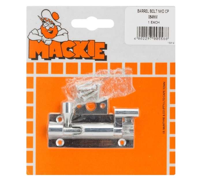 Mackie Barrel Bolt Neck - Chrome Plated (64mm)