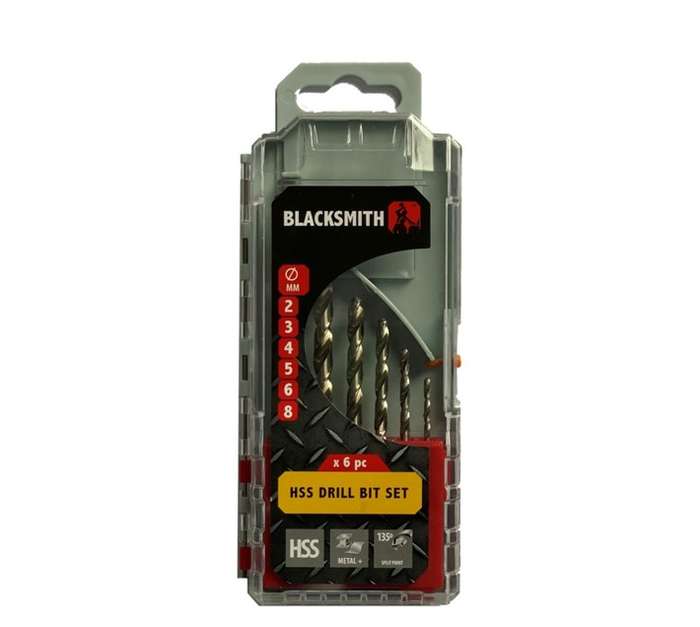 Blacksmith HSS Drill Bit Set (2/3/4/5/6/8mm)