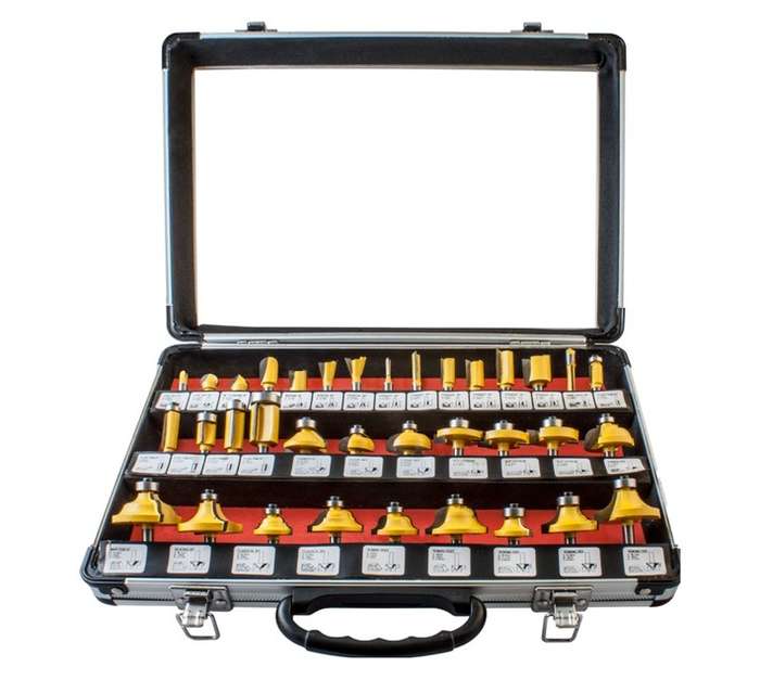 Tork Craft 35 Piece Router Bit Set (6.35mm)