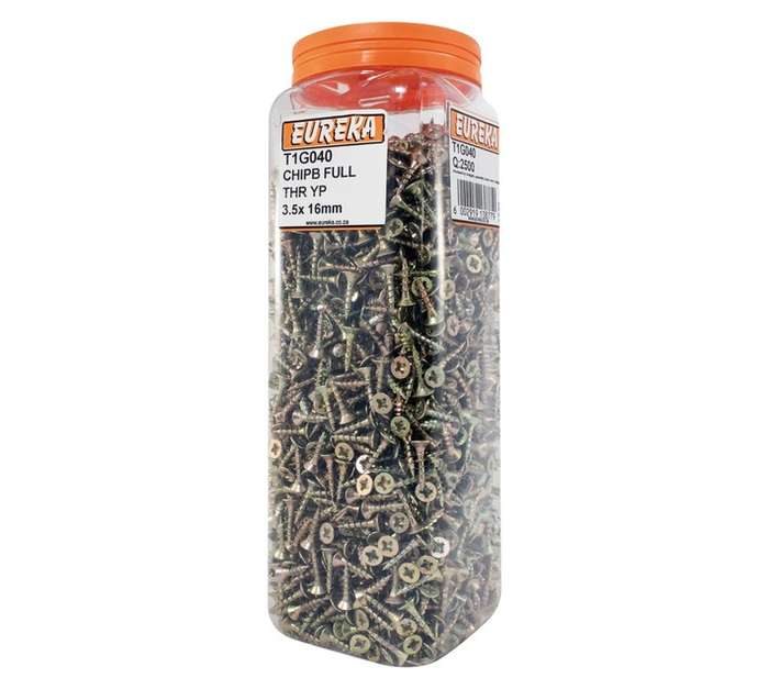 Eureka 3.5 x 16mm Chipboard Full Thread Yp (Q2500)