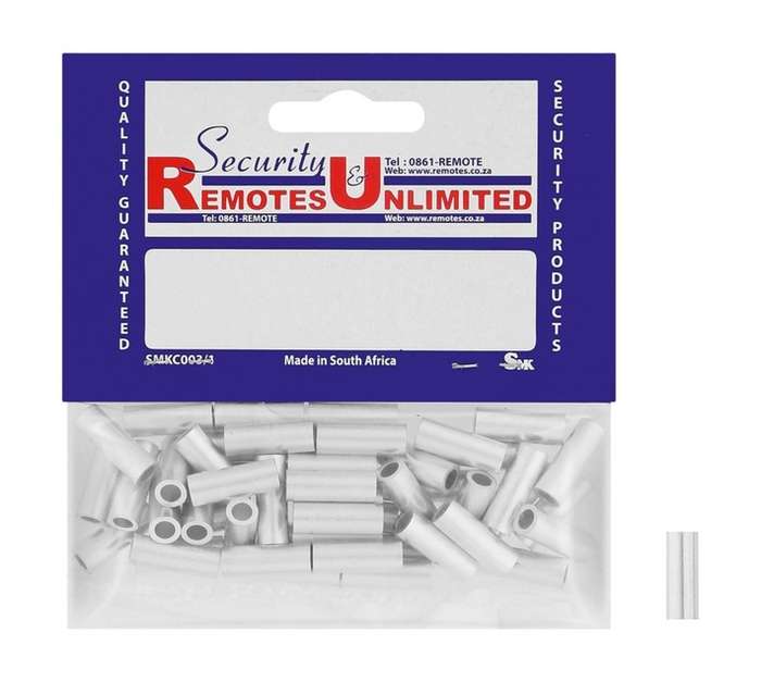 SRU 50 x Stainless Steel Ferrules - Silver (6mm)