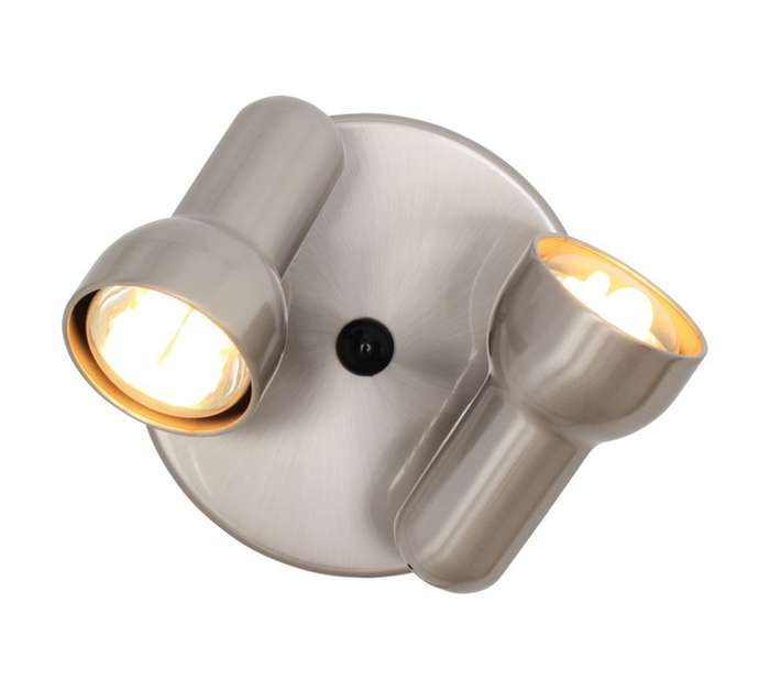 Eurolux S313SC R63 Turbo 2 Light Plate Spotlight - Satin Chrome