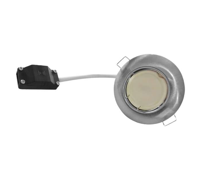 Lightworx 8 x GU10 Round Satin Chrome Downlights