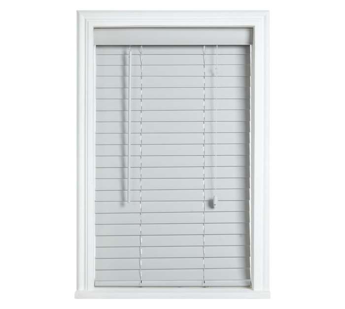 Design House Fauxwood Blind - Grey (1200 x 2200 x 50mm)