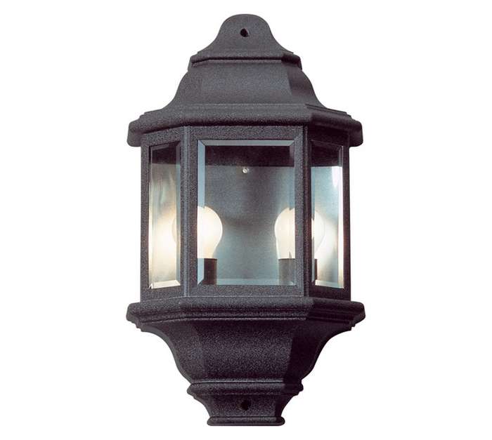 Radiant Large Half Wall Light - Black (300 x 520mm)