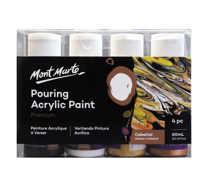 Mont Marte 4 Piece Celestial Acrylic Paint Set - Assorted (60ml)