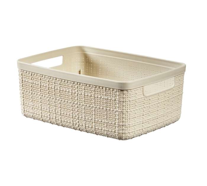 Curver by Keter Jute Small Basket - White (200 x 265 x 105mm)