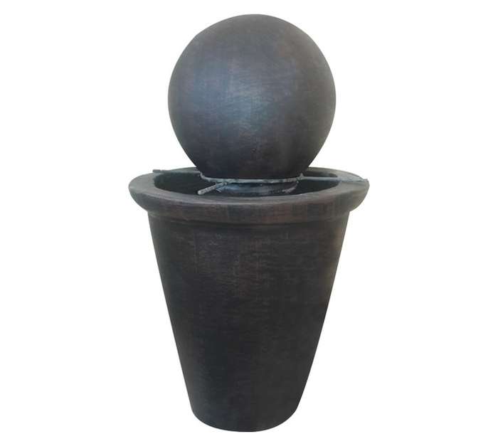 Unique Stone Nero Medium Water Feature - Black/Brown