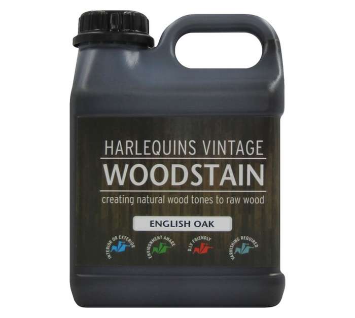 Harlequin Wood Stain - English Oak (1L)