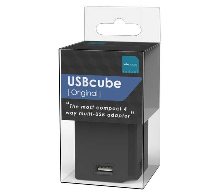 Allocacoc Extended USB Cube - Black
