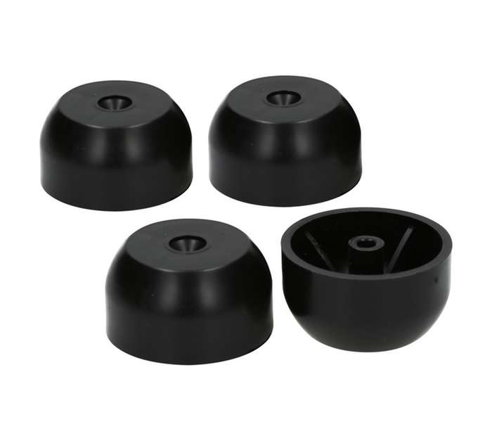 RJK 4 x Medium Furniture Glides - Black (165 x 150 x 33mm)
