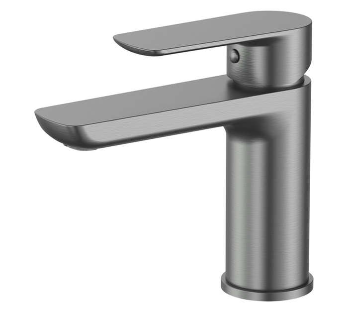 STD BASIN MIXER- BR GUN GRY