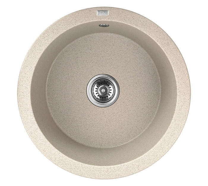 Laveo Dafne 1 Bowl Sink - Beige (510 x 510 x 190mm)