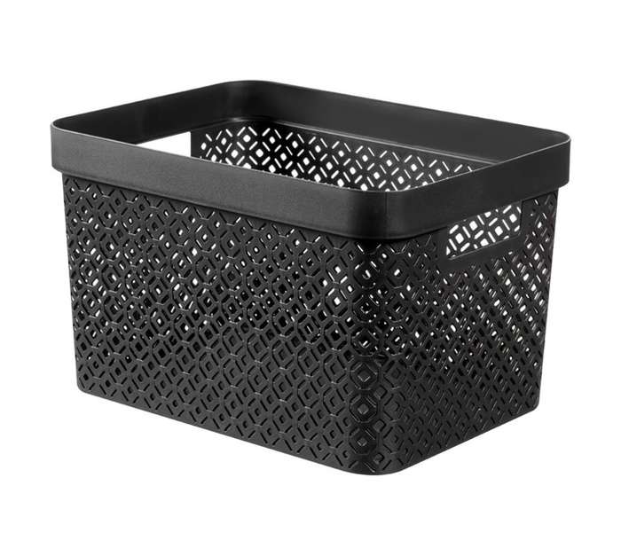 Curver by Keter Terrazzo 17L Basket - Black (360 x 270 x 220mm)